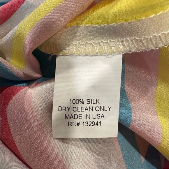 Amanda uprichard silk geometric colorful t shirt dress - Picture 4 of 4